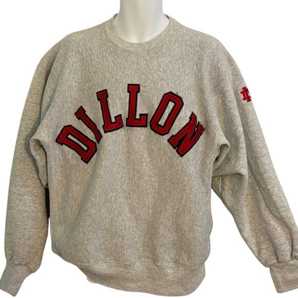 XL Vintage #Dillon Sweatshirt #Collegiate Santee Heavyweight Thick Fabric Qualit - Picture 1 of 9